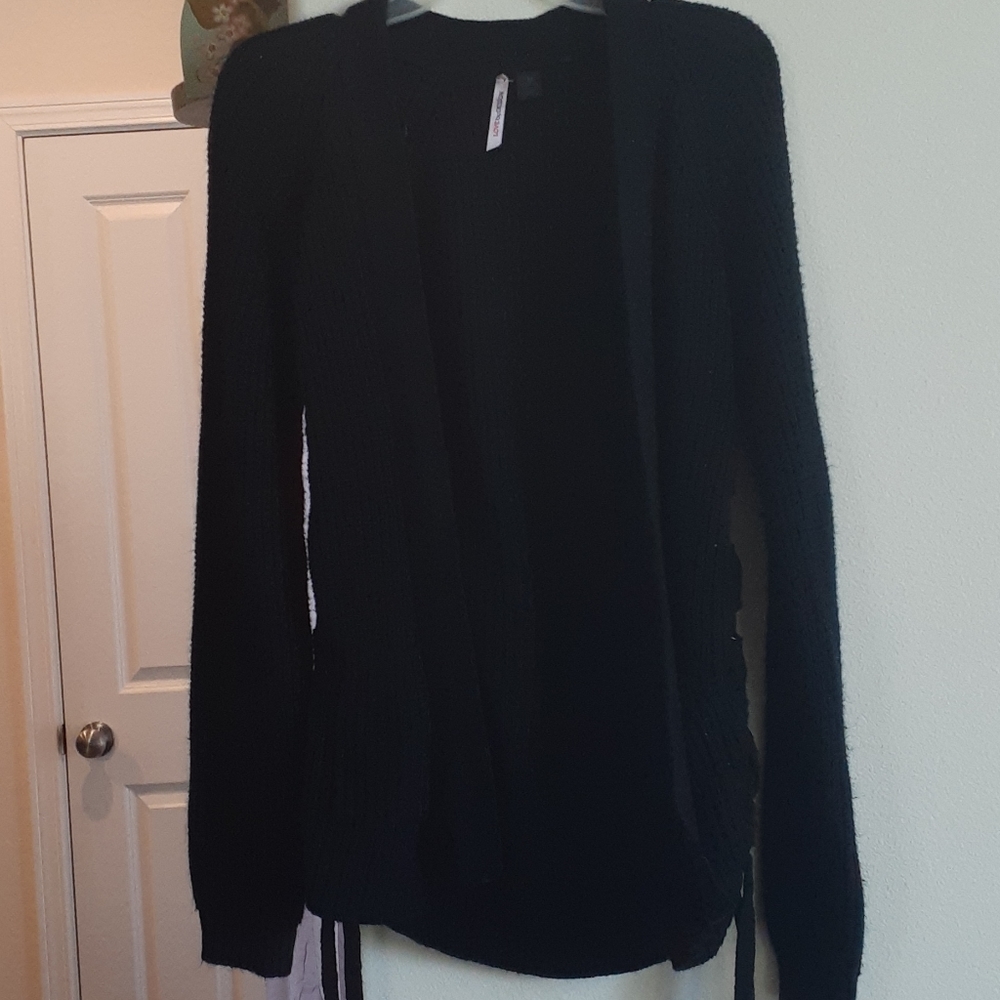 Black cardigan